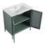 Meuble-lavabo autoportant de 30 pouces avec comptoir en céramique-106912597