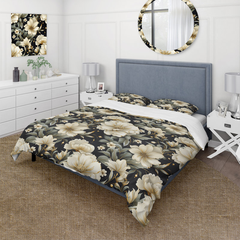 Ensemble de housse de couette Contemporary Motifs Victorian, Housse de couette pour très grand lit et 2 très