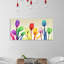 Floral Rainbow Splurge - Wrapped Canvas Print-1275817372