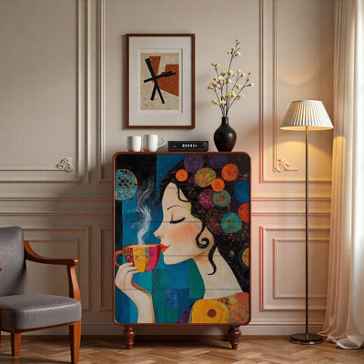 Armoire décorative simple à casier simple