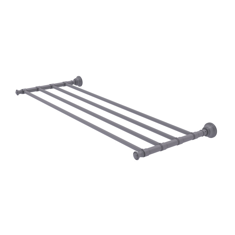 Porte-serviettes mural Freyja, Gris mat, P 12,7 po x l 26 po x H 2 po