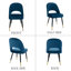 Adolina Modern Velvet Dining Chair Upholstered Armchair with Metal Legs-493953574