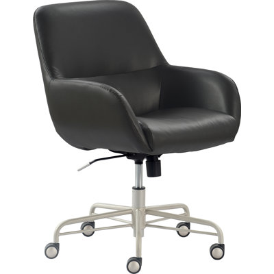 Tommy Hilfiger Forester Modern Luxury Bonded Leather Home Office Chair with Adjustable Height by Tommy Hilfiger
