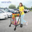 Chariot utilitaire pliable - Panier compact et portable avec prise confortable