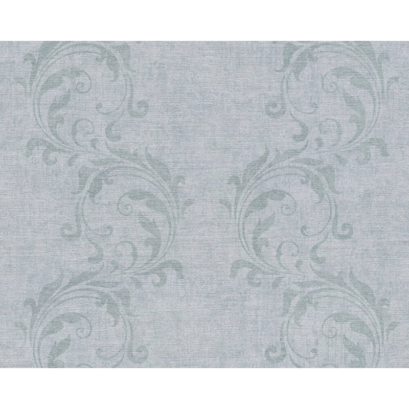 Papier peint à motif damassé Concord Walldingings, Gris / argent
