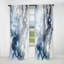 Elixir II bleu et gris - Rideau moderne - Velours obscurcissant - 1 panneau-107826544