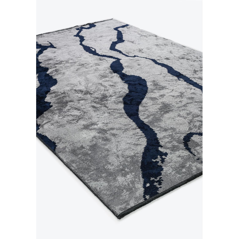 Modern Abstract Animal Print Area Rug, Rectangle 7'10" x 9'10"