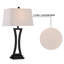 Ensemble de 2 lampes de table en fer forgé à intensité variable H 31 po Burholme-609525036
