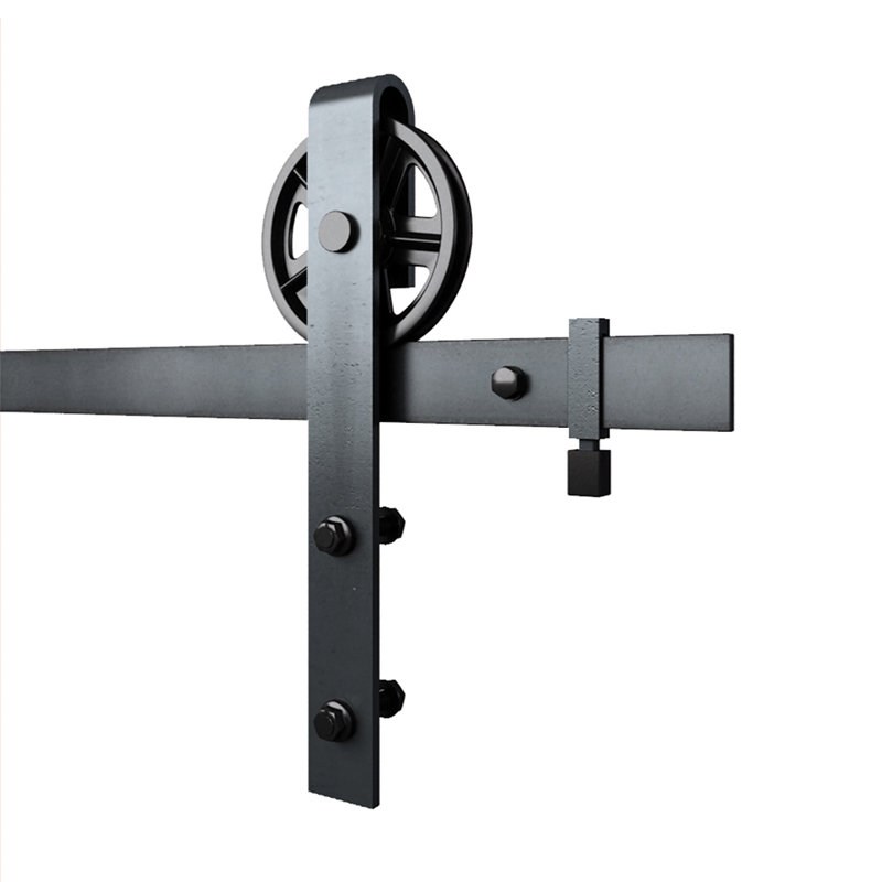 Wagon Bent Strap Hardware Kit With 78" Track, Raw Steel
