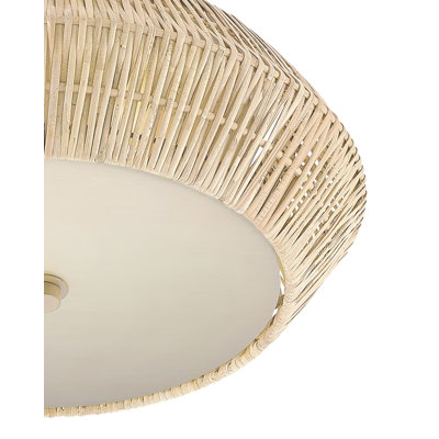 Antibes White Flush Mount