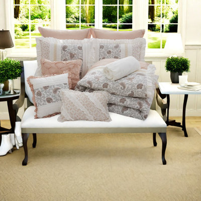 Elegant 9piece Bedding Sets Cottonpercale Comforter Farmhouse Style