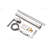 Rift Collection Single Handle Floor Mounted Roman Tub Filler Faucet with Hand Shower - Brushed Nickel-92021221