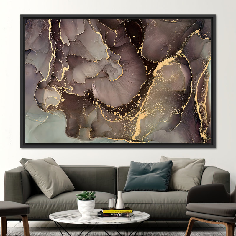 Print on Canvas, 60 cm H x 90 cm W, Black Floater Framed