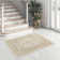 Medallion Non Slip Washable Rug(Cream)