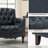 Annja 32" W Tufted Genuine Leather Armchair-80015535