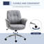 Chaise de bureau en microfibre Vinsetto