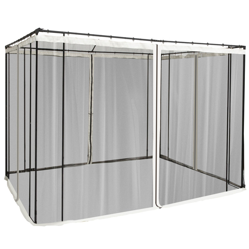 Filet de remplacement Outsunny 10 'X 10', Crème, 1 personne, H 6,87 po x l 9,97 po x P 9,97 po
