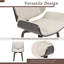 Chaise d'appoint rembourrée pivotante (ensemble de 2)