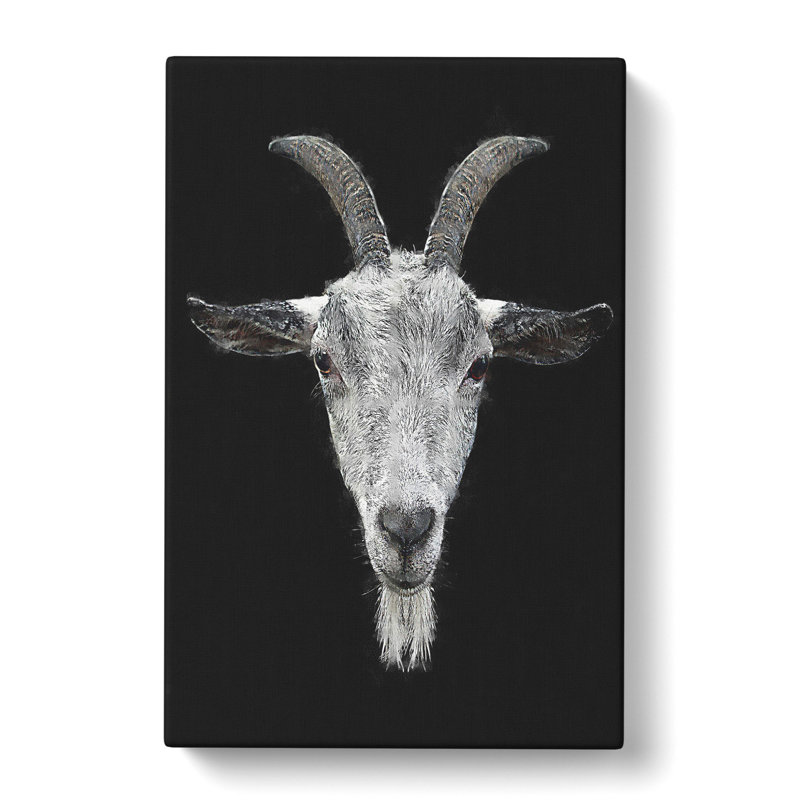 White Goat Vol.1 - Wrapped Canvas, 50cm H x 35cm W x 3cm D