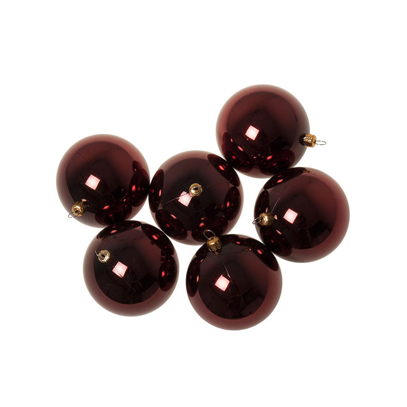 8cm Bauble, Burgundy