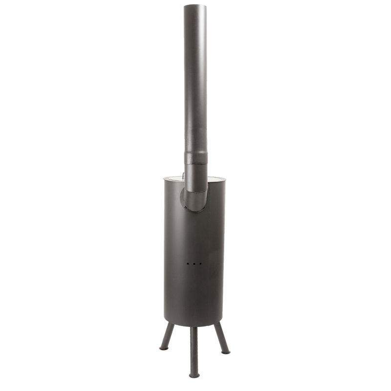 Triangle Steel Chimnea, Black