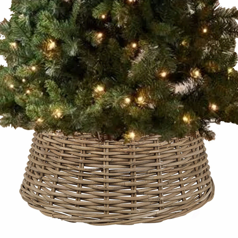 Rattan Tree Collar, Brown