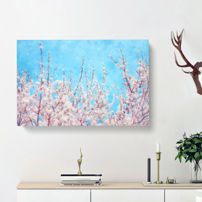 Top Of The Blossom Tree - Wrapped Canvas Painting