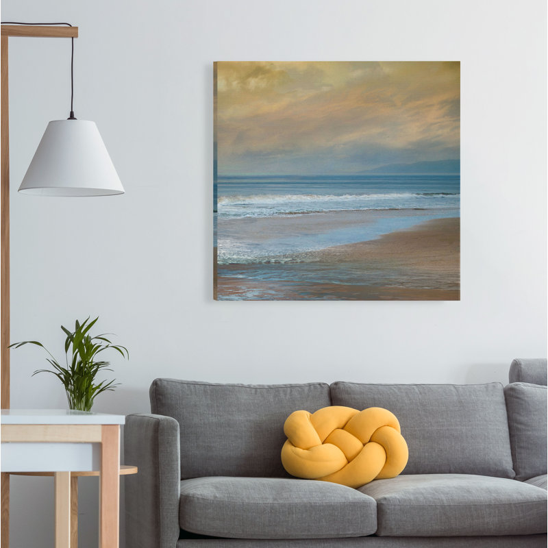 « golden breezes », peinture sur toile tendue, H 10 po x l 10 po x P 1,5 po