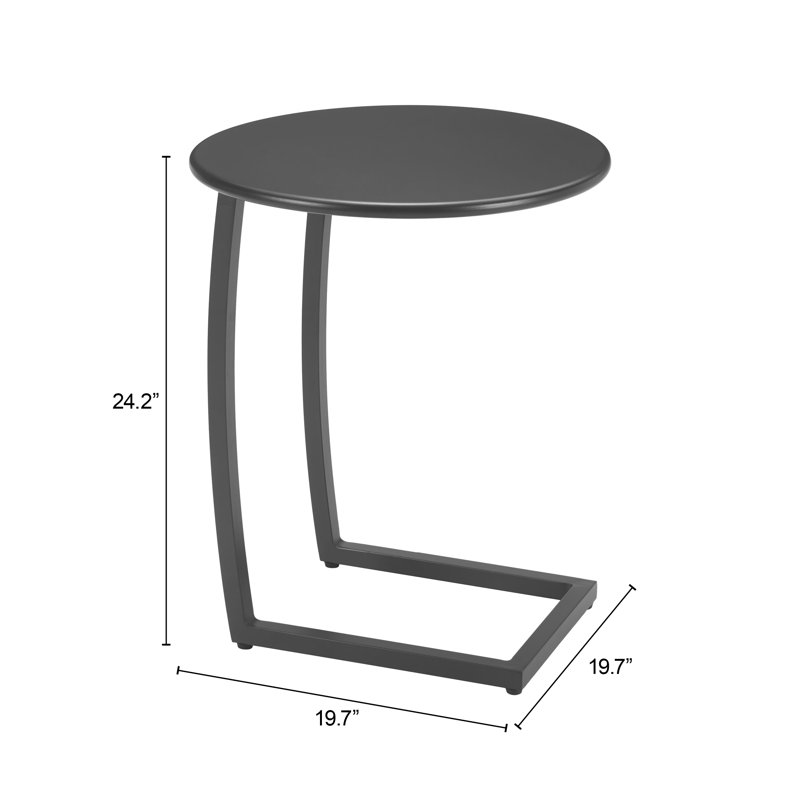 Noga End Table, Black