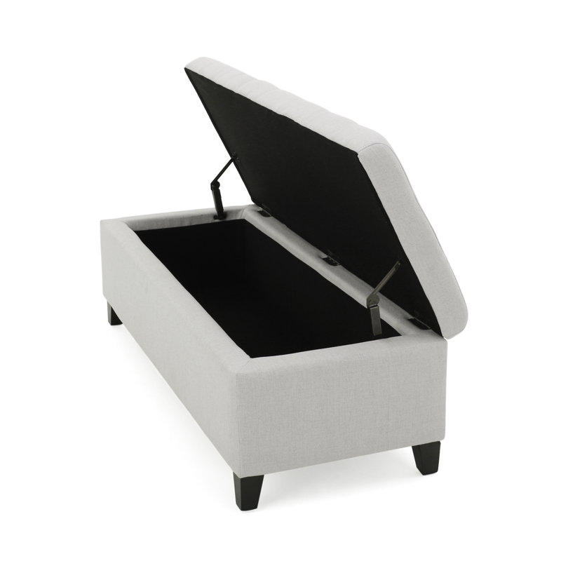 Upholstered Storage Ottoman Bench