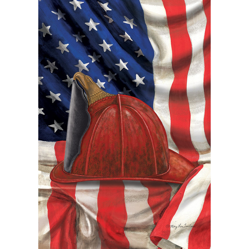 Fireman Helmet House Flag
