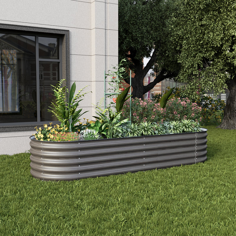 Metal Raised Garden Bed, 120" H x 240" W x 80" D