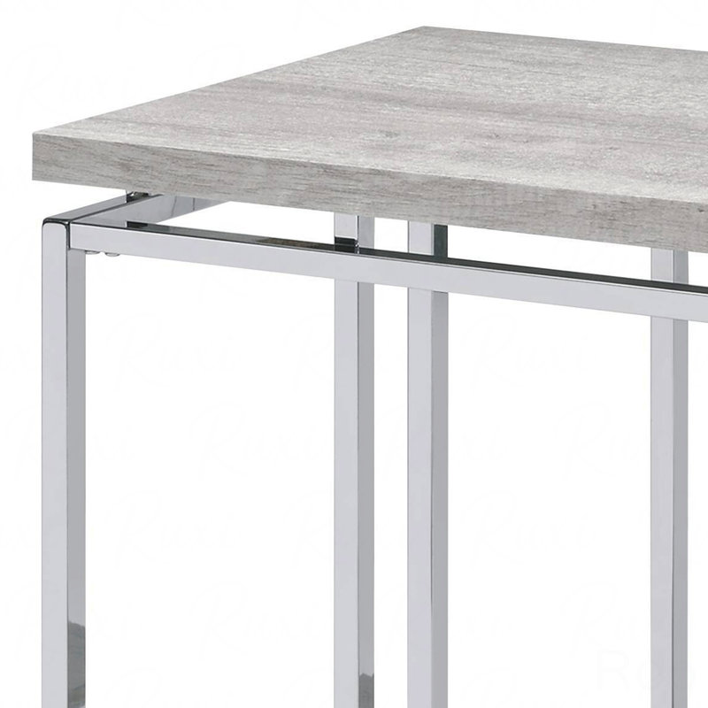 Table de canapé moderne et contemporaine, derrière la table de canapé