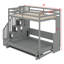 Lit escamotable convertible avec fonctions lit mezzanine