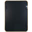Miroir de salle de bain rectangulaire en métal doré 22 x 30 pouces - Film incassable, installation murale simple pour verre haute définition 4 mm, alliage d'aluminium rouille-244960544-244960547