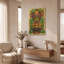 « Créature Tiki psychédélique » de Flyland Designs, décoration murale en métal doré, 61 x 91 cm-46185712