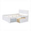 Lit plateforme double avec tiroir et deux tablettes-2083112030