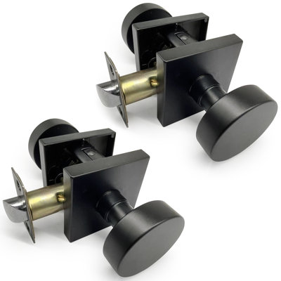 Passage (Hall & Closet) Black Round Knob