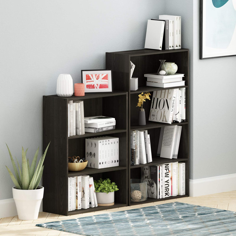 Adjustable Five-Layer Floor-To-Ceiling Bookshelf With Large Capacity, 41.7"H x 9.4"W x 23.6"D