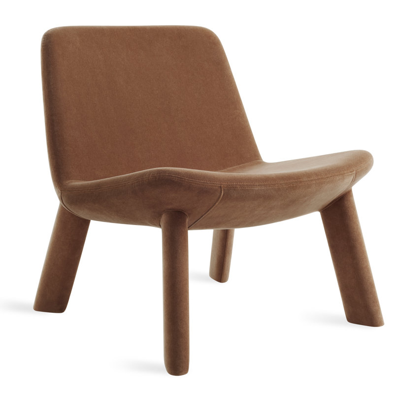 Neat Upholstered Accent Chair, Copper Velvet