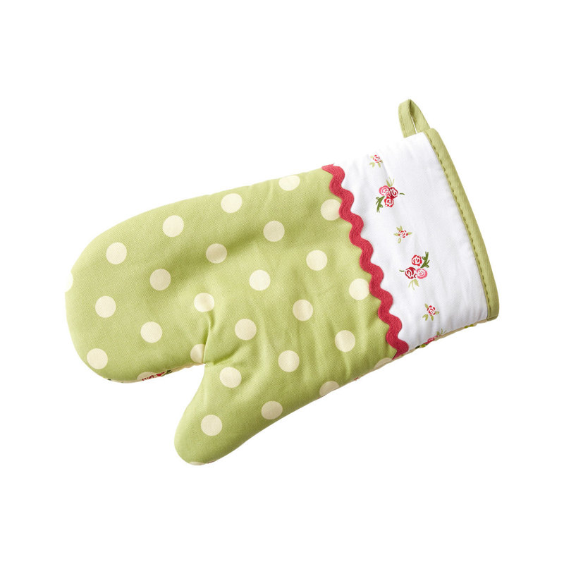 Lily Manor Gabbert Floral Cotton Oven Mitt