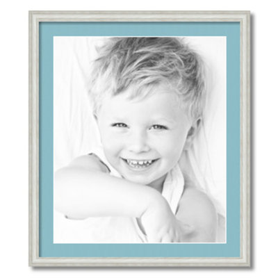 Wood Matte Picture Frame with Mat