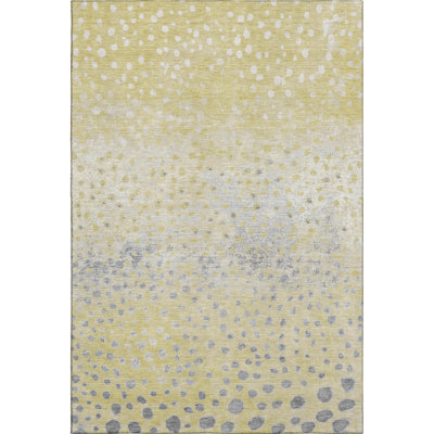 Premium Machine Washable Kumbhar AMF1366 Dots Rug