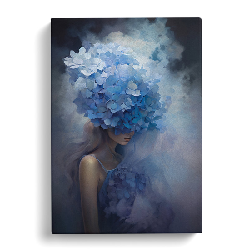 Hydrangea Conceptual - No Frame Print, 50cm H x 35cm W x 3cm D