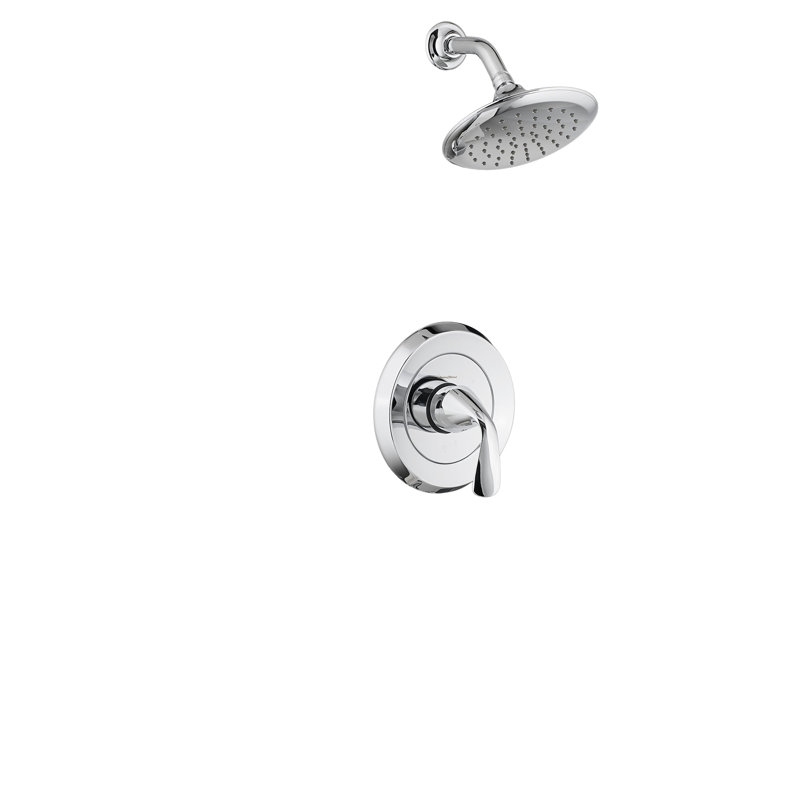 Robinet de douche thermostatique avec inverseur Fluent, Chrome poli