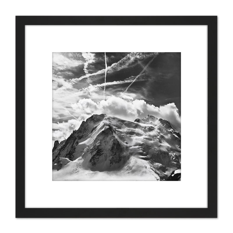 Buisse Mont Blanc Tacul Mountain Summit Photo - Single Picture Frame Print
