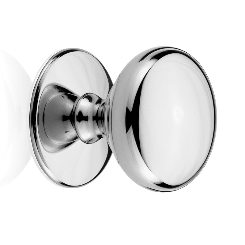 Poignée champignon Mulberry, Chrome brillant, H 1,5 po x l 1,48 po x P 1,48 po