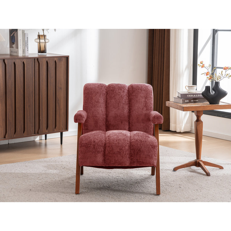 Chaise d'appoint rembourrée, Rose, 2