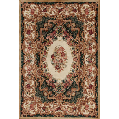 Sino Aubusson Collection Flatweave Wool Area Rug