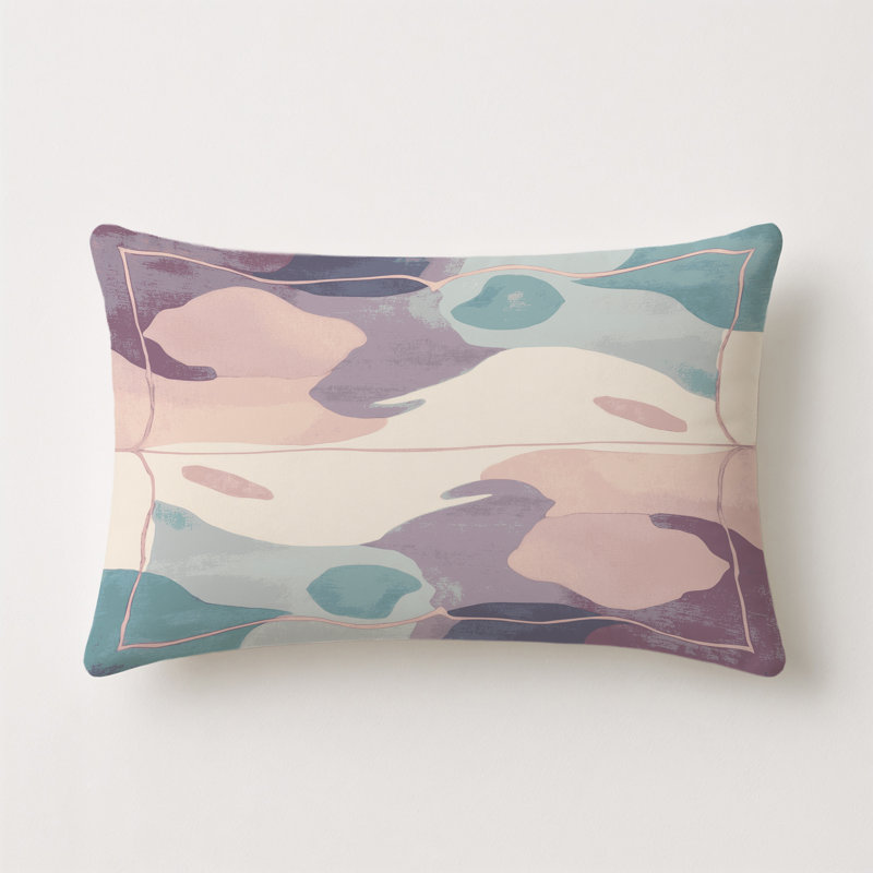 Tranquil Streams Indoor And Outdoor Throw Pillow, Rectangle 14"H x 20"W